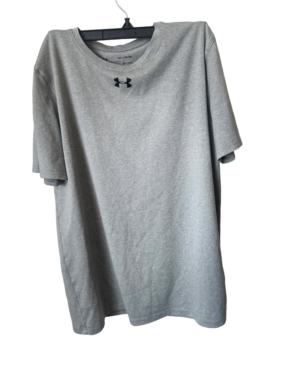 Under Armour Gray Short Sleeve Crew Performance Tee, YXL youth extra large
